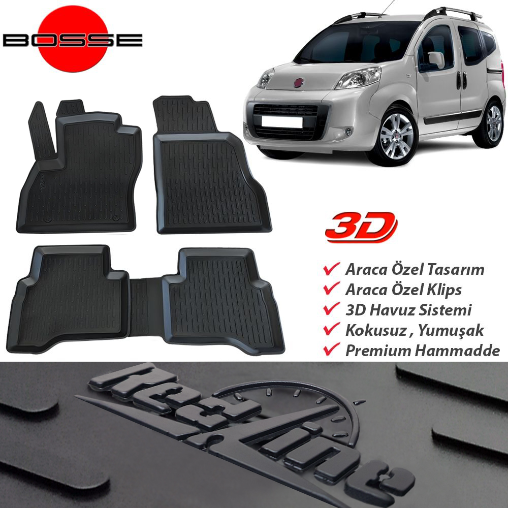 Fiat%20Fiorino%20Paspas%20Araca%20Özel%202007%202020%203D%20Havuzlu%20Paspas%20Redline%20Serisi