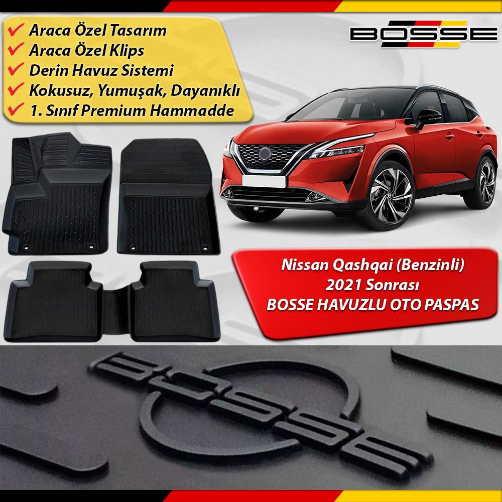 Nissan%20Qashqai%20Paspas%20Araca%20Özel%20(Benzinli)%202021%20Sonrası%20BOSSE%20Paspas%203D%20Havuzlu