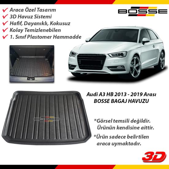 Audi A3 Bagaj Havuzu HB 2013 - 2019 Arası 5 Kapı BOSSE Bagaj Havuzu