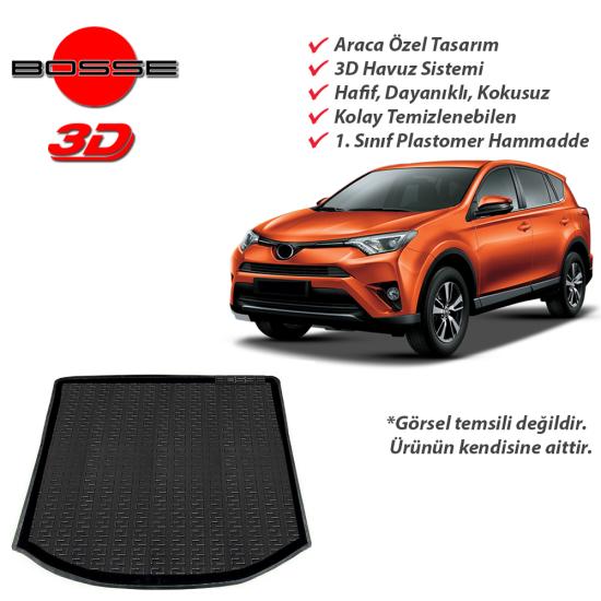 Toyota RAV 4 Bagaj Havuzu Mk4 2013-2018 Arası BOSSE Bagaj Havuzu Pro