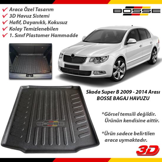 Skoda SuperB Bagaj Havuzu 2009 2014 Arası BOSSE Bagaj Havuzu